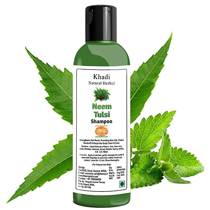 Khadi Natural Herbal Neem Tulsi Shampoo